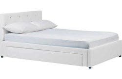 Hygena Imelda Small Double 1 Drawer Bed Frame - White.